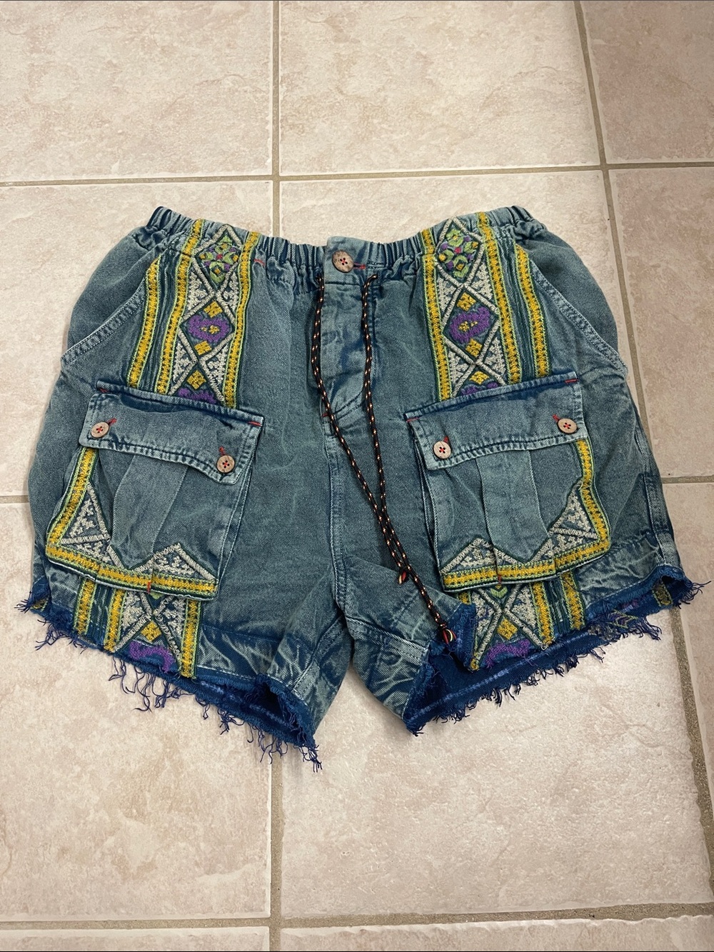Free People boho shorts